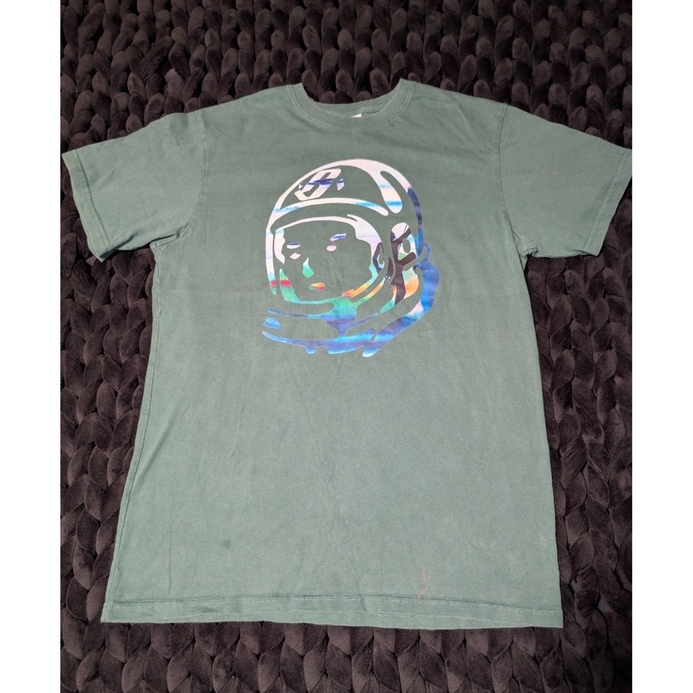 Billionaire Boys Club Helmet Logo Green Graphic Short Sleeve Tshirt Size Medium
